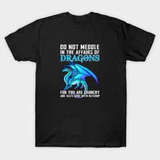 Do not meddle in the affairs of dragons for you are crunchy T-Shirt